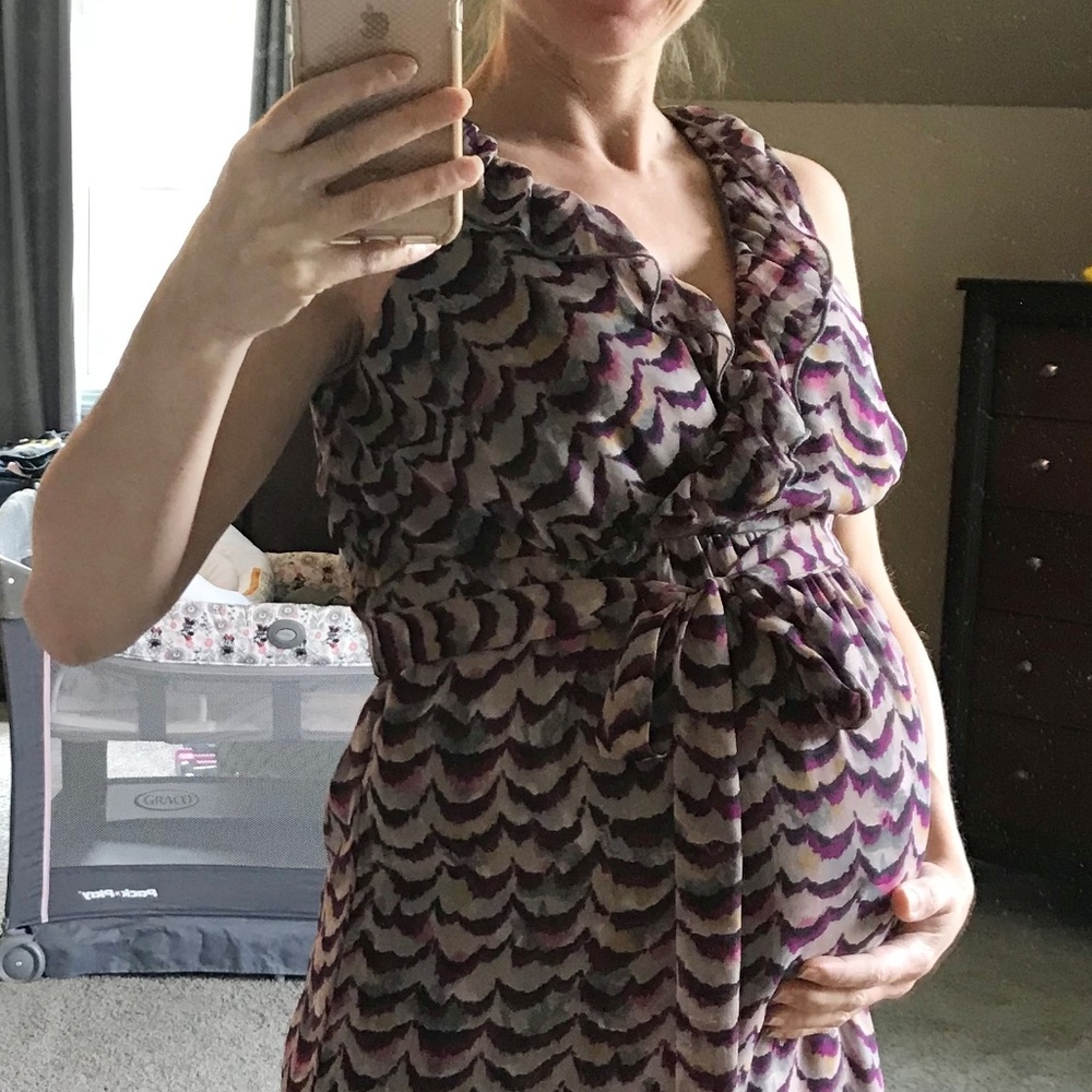 Motherhood Maternity - sleeveless purple dress
